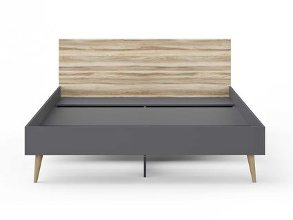 Кровать Сонум Ines Ясень ориноко + графит 90х190