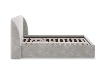 Кровать Сонум Nicole Микровелюр Светло-серый (с подъемным механизмом) 180х190