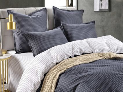 Комплект постельного белья Софи де Марко Диксан (черно-белый) Семейный