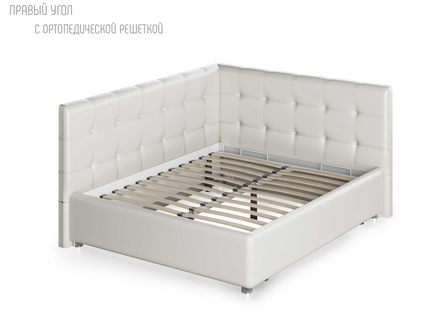 Кровать Nuvola Sabina угловая Velutto 14 160х200