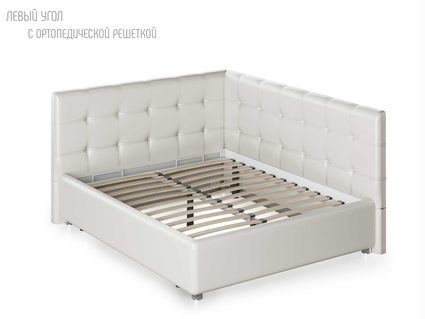 Кровать Nuvola Sabina угловая Velutto 14 160х200