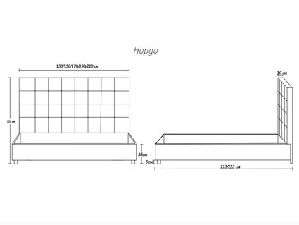 Кровать Димакс Нордо Нуар с подъемным механизмом 160х200