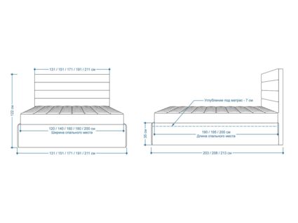 Кровать Lonax Кармела велюр Dolly-3 160х200