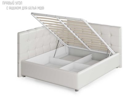 Кровать Nuvola Sabina угловая Velutto 22 (с подъемным механизмом) 90х200