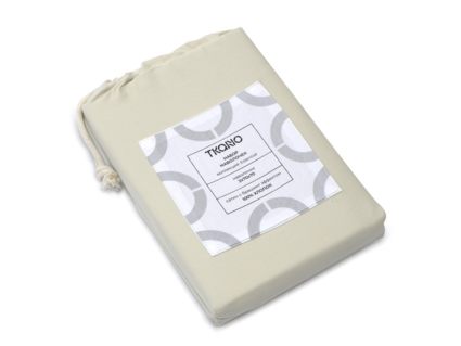 Наволочка Tkano Essential серо-бежевая с брашинг-эффектом 2 шт. 50х70