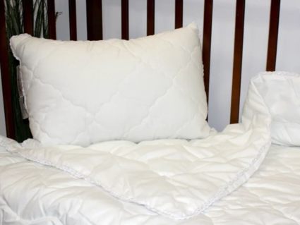 Подушка Nature’S-Natura Sanat Бамбуковый Медвежонок с кружевом 40х60