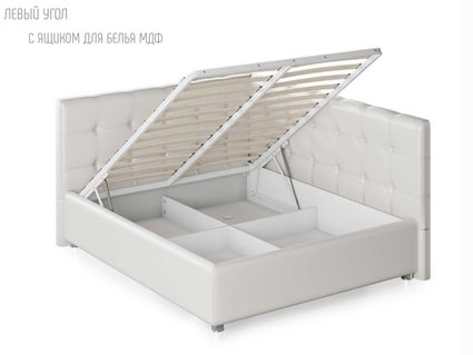 Кровать Nuvola Sabina угловая Velutto 22 (с подъемным механизмом) 90х200