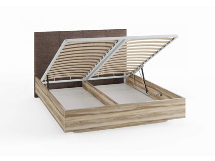 Кровать Сонум Victoria Ясмунд + Кашемир Бежевый (с подъемным механизмом) 180х190