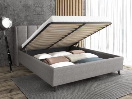 Кровать Sontelle Style Skordia Malta grey с подъемным механизмом 80х200