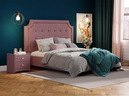 Кровать Сонум Elysium Экокожа Коричневый (с основанием)