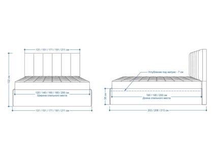 Кровать Lonax Милана велюр Dolly-1 (с подъемным механизмом) 180х190