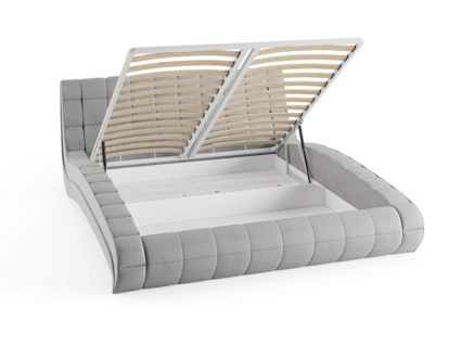 Кровать Сонум Milano Экокожа Графит (с подъемным механизмом) 140х190