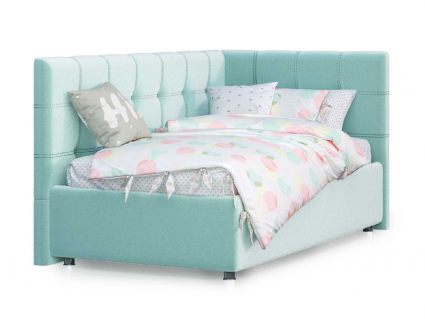 Кровать Nuvola Sabina угловая Velutto 14 160х200