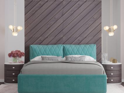 Кровать Nuvola Celeste Next 001 (с подъемным механизмом)