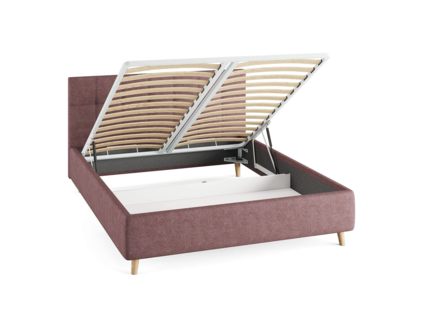 Кровать Сонум Bella Кашемир Синий (с подъемным механизмом) 80х190