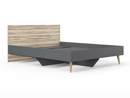 Кровать Сонум Ines Ясень ориноко + графит 90х190