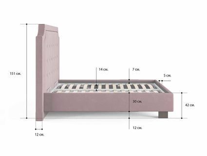 Кровать Сонум Elysium Экокожа Белая (с подъемным механизмом) 140х200