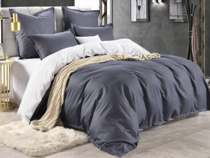 Комплект постельного белья Софи де Марко Диксан (черно-белый) Семейный