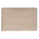 Плед Tkano Essential из шерсти бежево-серый 130х180